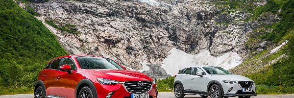 Biała, Góry, Mazda CX-3, Czerwona