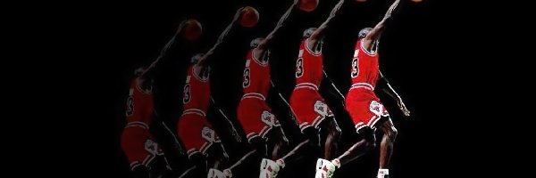 Koszykówka, koszykarz, Michael Jordan , piłka