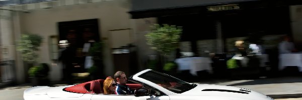 Biały, Aston Martin, V12, Vantage