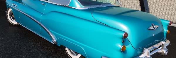 1953, Niebieski, Zabytkowy, Buick Super Riviera Coupe