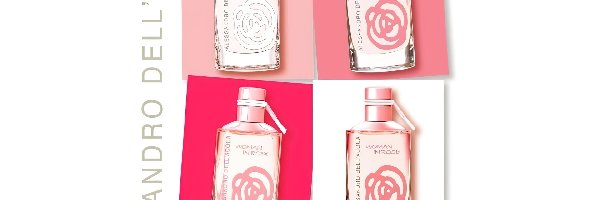 perfumy, in, rose, flakon, woman, Alessandro Dellacqua