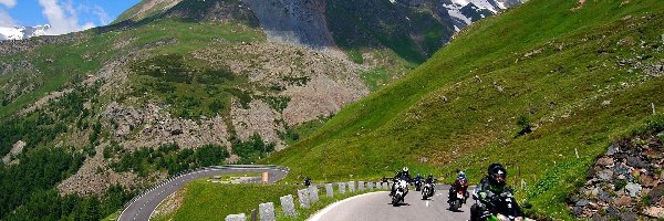 Motocykle, Droga, Góry