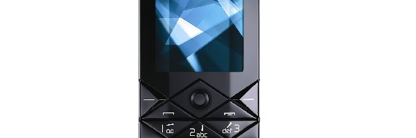 Nokia 7500, Czarna, Przód
