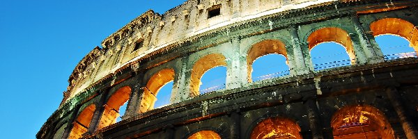 Rzym, Koloseum, Amfiteatr, Włochy