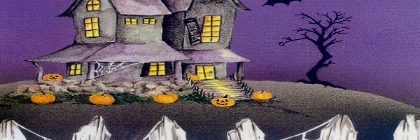 straszna chata, płot, Halloween