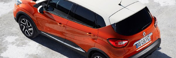Renault Captur, Dach, Biały, Czerwony