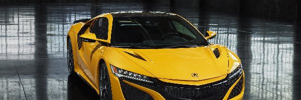 Żółta, Acura NSX, Przód
