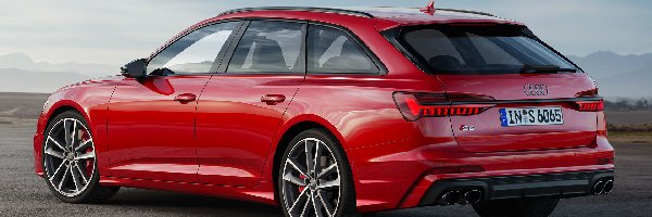 2019, Audi S6 Avant, Czerwone