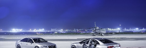 Audi S8, Lotnisko, Samolot, Srebrne