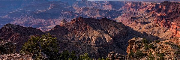 Stan Arizona, Grand Canyon, Góry, Stany Zjednoczone, Wielki Kanion Kolorado, Park Narodowy Wielkiego Kanionu