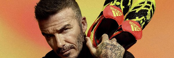 Buty, Piłkarz, David Beckham, Tatuaż, Adidas