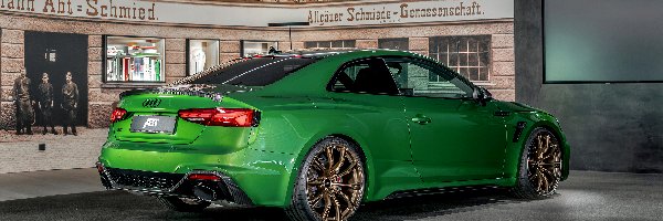 Coupe, Audi RS5, Zielone, ABT, Bok, Tył