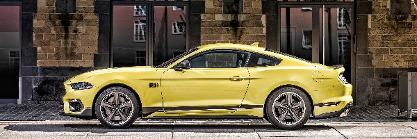 2021, Ford Mustang Mach 1, Żółty