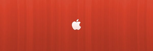 Apple, Tło, Pomarańczowe, Logo