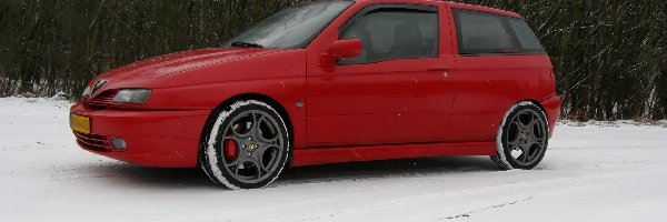 Śnieg, Alufelgi, Alfa Romeo 145