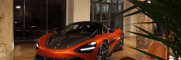 Pomarańczowy, McLaren 720S Fury, 2020, Salon