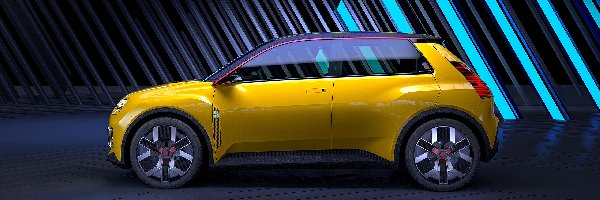 Concept, Bok, Żółty, Renault 5