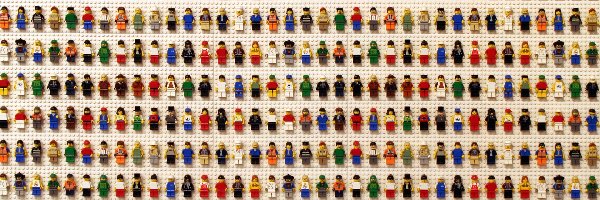 Lego, Kolorowe, Figurki, Klocki