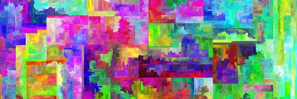 Abstrakcja, Mozaika, Kolorowa