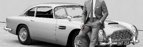 Daniel Craig, Aston Martin DB5, Srebrny, Aktor