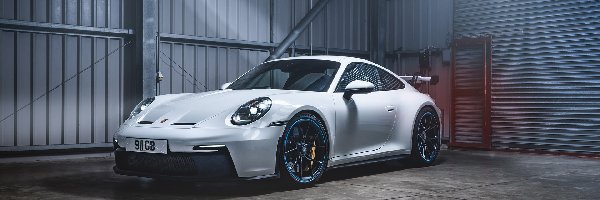 Porsche 911 GT3, Garaż, Przód, Białe