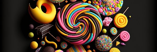 Słodycze, Cukierki, Czekolada, Kolorowe