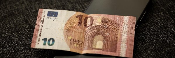 Euro, Komórka, Telefon, Banknot