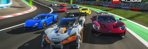 Wyścig, LEGO Speed Champions, Tor, Plakat, Forza Horizon 4, Gra