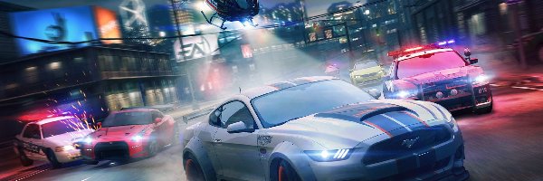 Gra, Ford Shelby Coupe, Need for Speed No Limits, Pościg, Helikopter