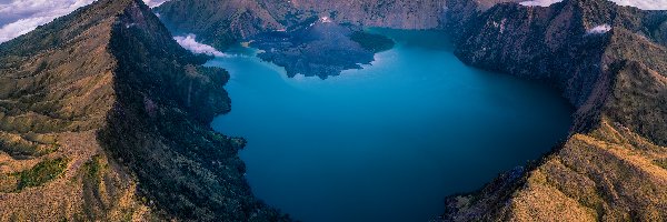 Krater, Indonezja, Jezioro Kawah, Góry