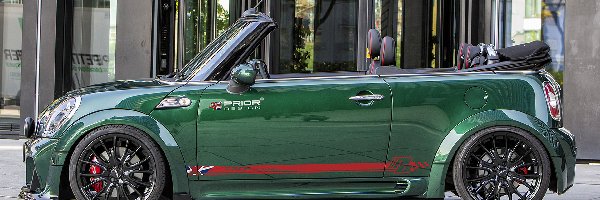 Zielony, S, Mini Cooper, Bok, Cabrio