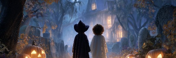 Dynie, Grafika AI, Halloween, Dzieci