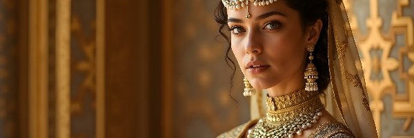 Biżuteria, Kolczyki, Naszyjnik, Kobieta