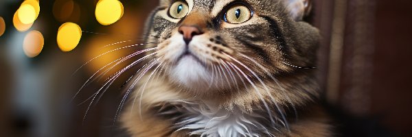 Kot, Oczy, Duże, Pręgowany