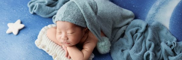 Dziecko, Niemowlę, Śpiące, Kocyk, Czapeczka