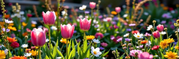 Grafika AI, Kwiaty, Tulipany