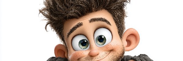 Uśmiech, Duże, Oczy, Chłopak, Śmieszna, Twarz