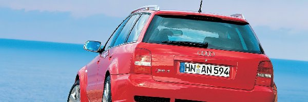 Tył, Audi RS4, Czerwone