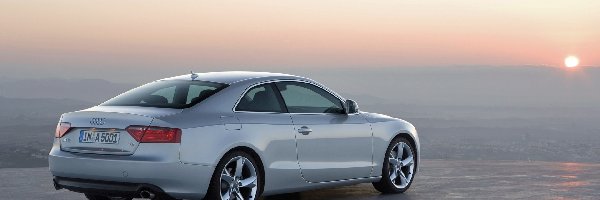 Coupe, Słońca, Zachód, Audi A5