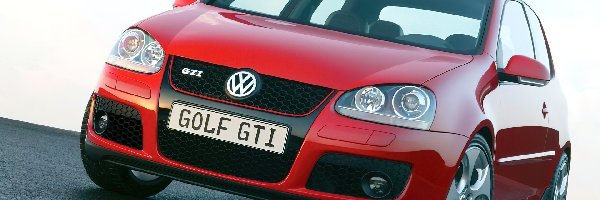 Czerwony, GTI, Volkswagen Golf 5