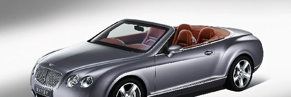 Cabrio, Bentley Continental, Srebrny