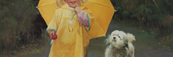 Parasol, Donald Zolan, Pies, Dziewczynka