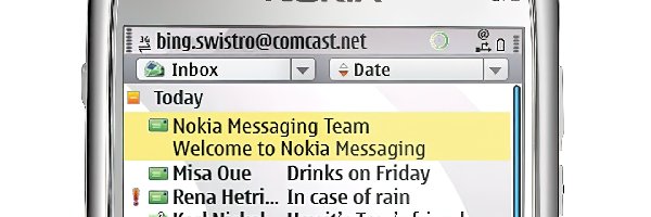 Menu, Email, Nokia E71