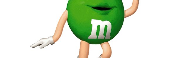 M&M, Zielona, Drażetka, Ręce, Nogi