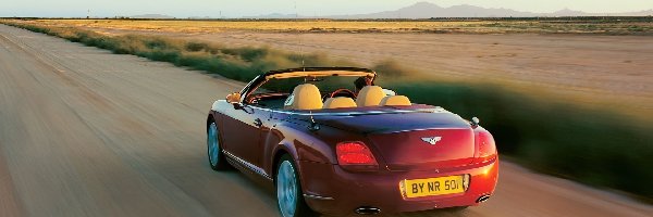 Szosa, Bentley Continental GTC, Bordowy