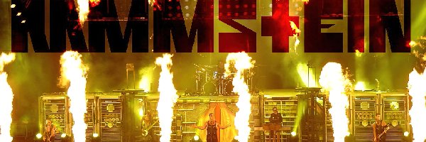 Rammstein, koncert, płomienie