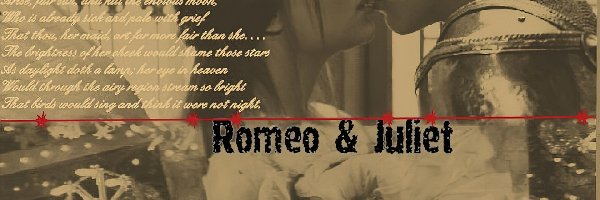 Romeo And Juliet, Leonardo DiCaprio, Claire Danes, wiersz, pocałunak