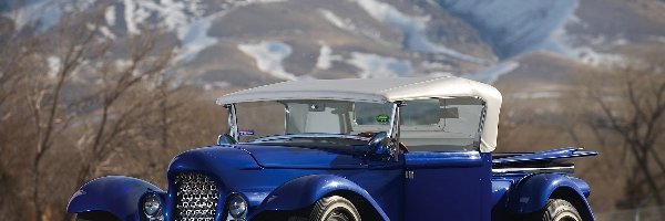 Niebieski, Eclipse, Ford, 1932, Roadster
