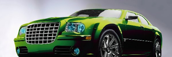 Chrysler 300C, Grafika, Projekt, Zielony