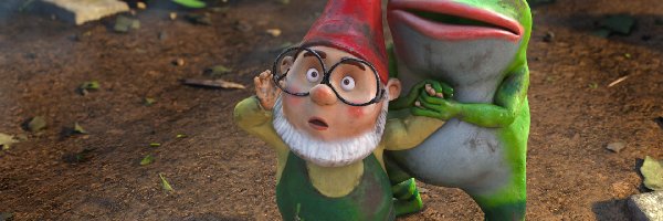 Ogrodowy, Gnomeo i Juliet, Ogródek, Okulary, Krasnal, Żaba, Usta, Gnomeo i Julia